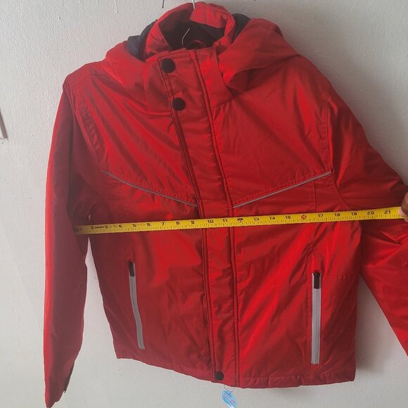 Swiss Alps Boys Snow red Jacket Detachable Hood Size M(10/12) - Picture 9 of 10
